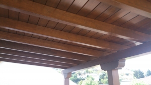 Durmientes para pérgolas