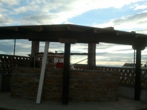 Pérgola de madera para exterior