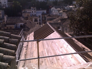 techos de madera en el albayzin Granada