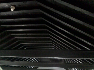 Techos de madera barnizados