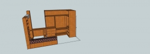 Dormitorio diseñado en 3D